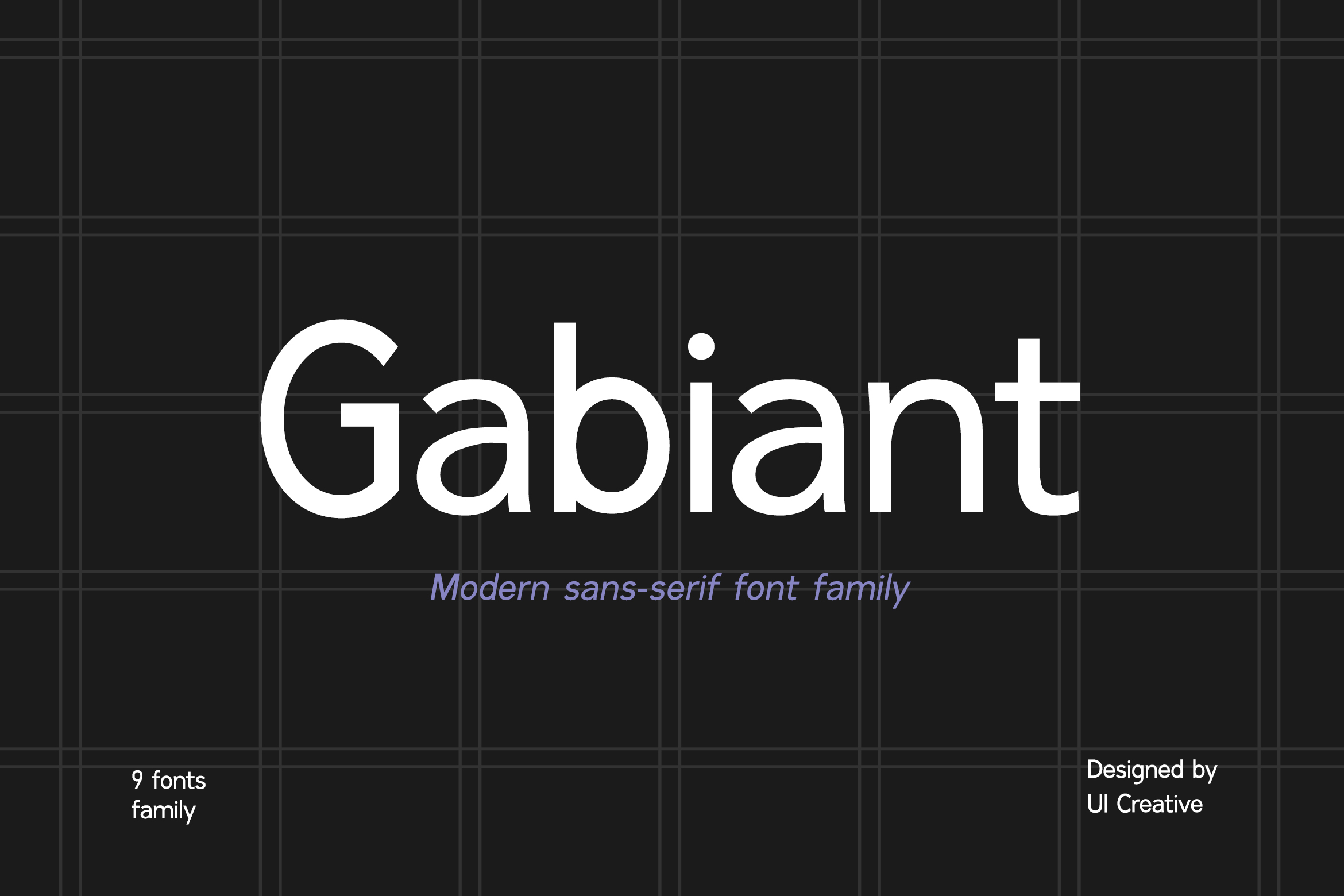 Przykład czcionki Gabiant